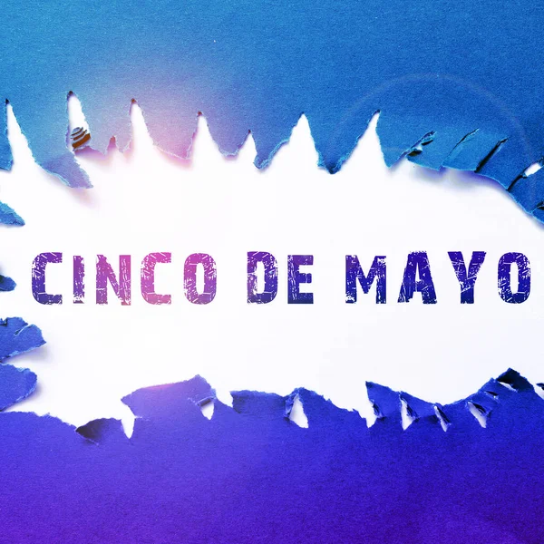Konceptuell Bildtext Cinco Mayo Word Skrivet Mexikansk Amerikanska Firandet Som — Stockfoto