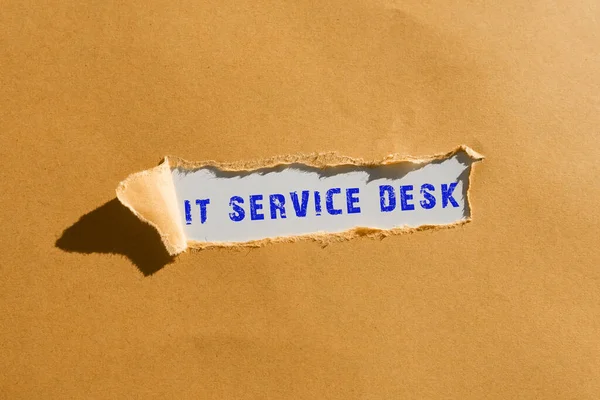 Text Caption Presenting Service Desk Conceptual Photo Technologická Podpora Online — Stock fotografie