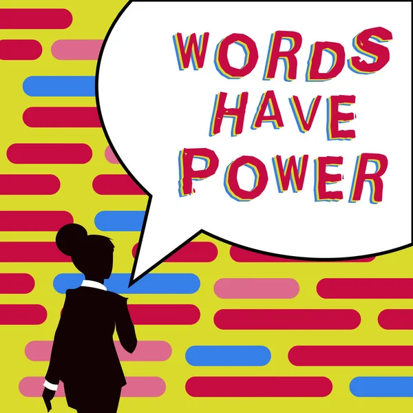 Tekst Bijschrift Presenteren Woorden Hebben Macht Zakelijke Aanpak Energie Vermogen — Stockfoto