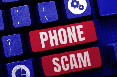 El yazısı metni telefon dolandırıcılığı, internet kavramı ürünleri veya servis Telesallerini tanıtmak için istenmeyen çağrılar alınıyor