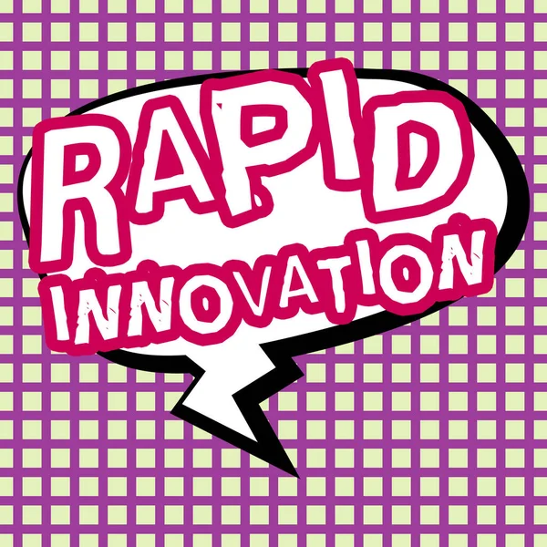 Teks Tulisan Tangan Rapid Innovation Konsep Bisnis Karakteristik Dari Sebuah — Stok Foto