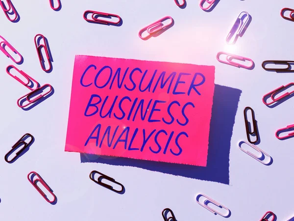 Texto Que Mostra Inspiração Consumer Business Analysis Business Idea Decisões — Fotografia de Stock