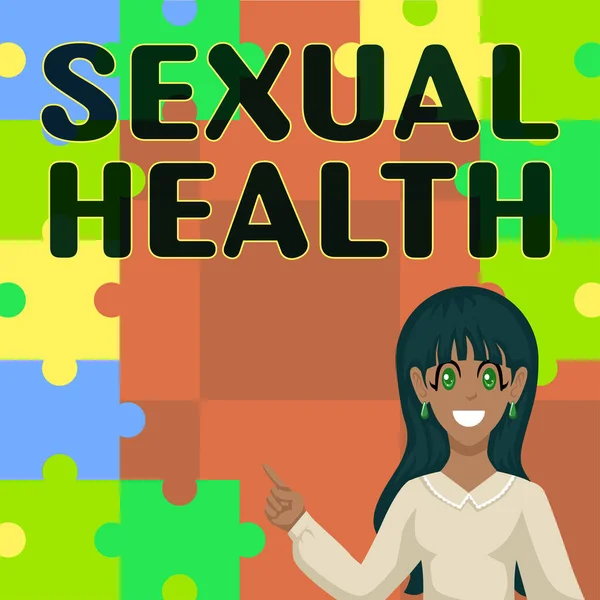 Inspiração Mostrando Sinal Saúde Sexual Conceito Significado Corpo Mais Saudável — Fotografia de Stock
