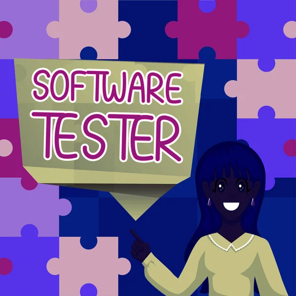 Software Tester Für Handschrift Business Ansatz Zum Schutz Der Software — Stockfoto