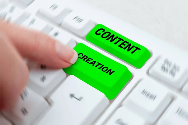 Content Creation Business Approach Information Any Digital Media — 스톡 사진