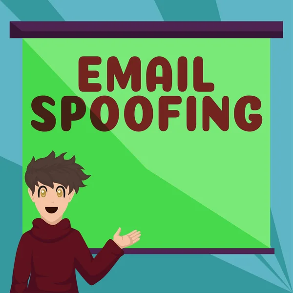 Text Mit Inspiration Mail Spoofing Geschäftsidee Sichern Den Zugriff Und — Stockfoto
