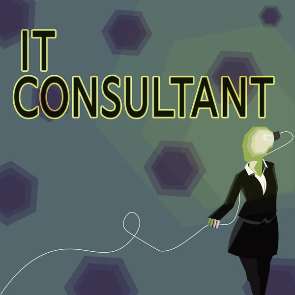 Conceptual Caption Consultant Business Idea Zaměřuje Poradenství Organizacím Jak Spravovat — Stock fotografie