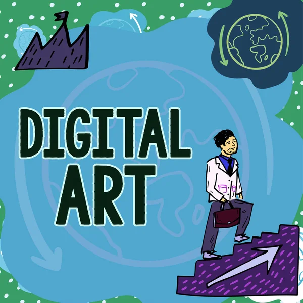 Yazısı Işareti Dijital Sanat Bilgisayar Teknolojisiyle Karakterize Edilen Beceri Yaratıcı — Stok fotoğraf