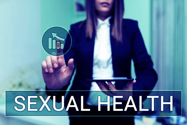 Handwriting Text Sexual Health Business Concept Healthier Body Satisfying Sexual — Stock Photo, Image