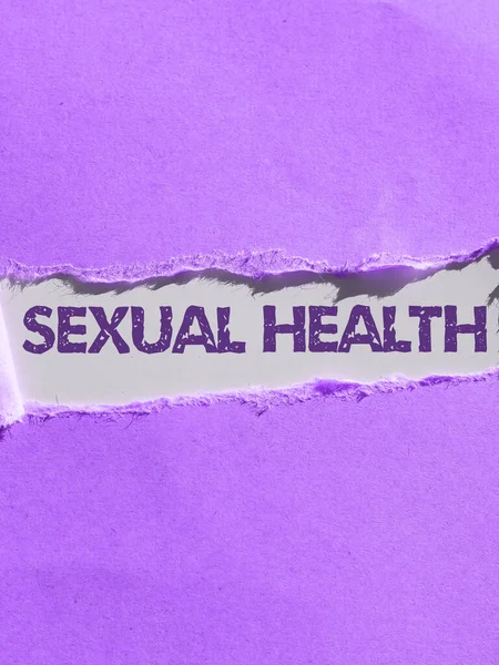 Leyenda Conceptual Salud Sexual Negocios Escaparate Cuerpo Más Sano Satisfacción —  Fotos de Stock
