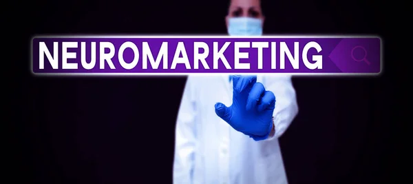 Signo Texto Que Muestra Neuromarketing Word Field Marketing Uses Medical — Foto de Stock