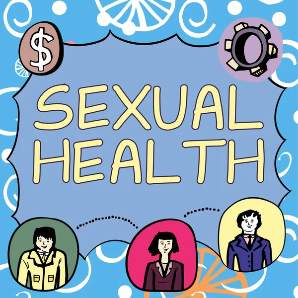 Koncepční Zobrazení Sexuální Zdraví Koncepce Znamená Zdravější Tělo Uspokojující Sexuální — Stock fotografie