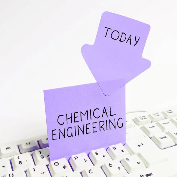 Conceptuele Weergave Chemical Engineering Word Written Developing Things Dealing Industrial — Stockfoto