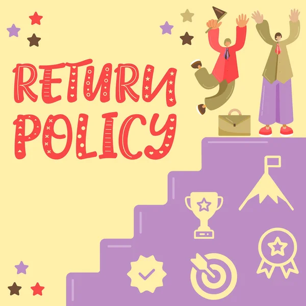 Return Policy Business Overview Tax Reimbursement Retail Terms Conditions Purchase — 스톡 사진