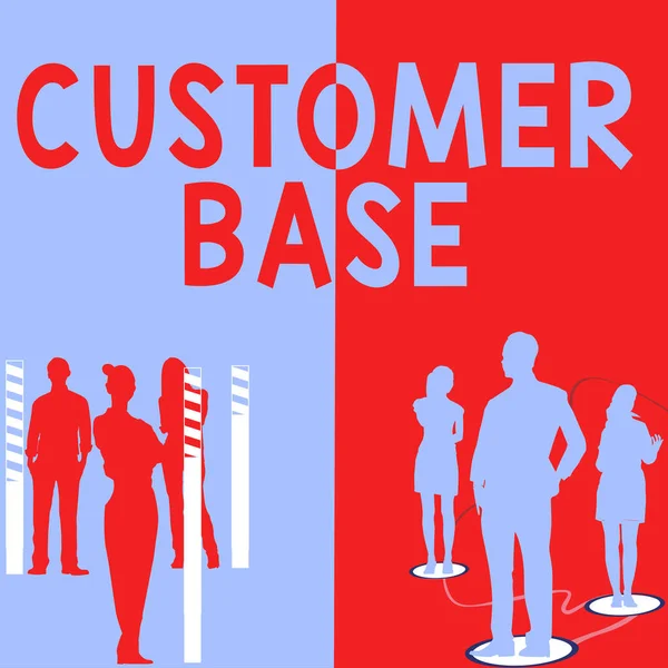 Text Caption Presenting Customer Base Word Written Encourage Customers Buy — Stock Photo, Image