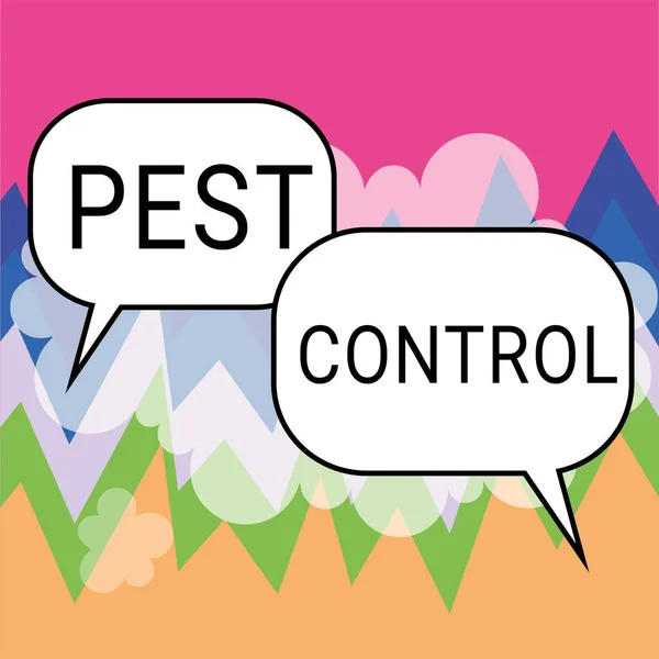 Text Zeigt Inspiration Schädlingsbekämpfung Konzeptfoto Tötung Zerstörerischer Insekten Die Nutzpflanzen — Stockfoto