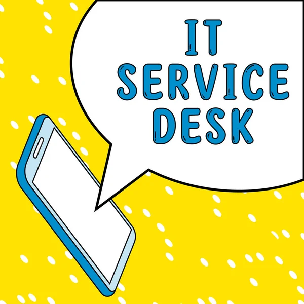 Konzeptionelle Anzeige Service Desk Business Schaufenster Technologische Unterstützung Online Hilfe — Stockfoto