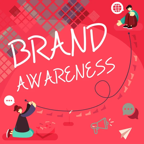 Conceptual Display Brand Awareness Conceptual Photo Name Identifiziert Einen Verkäufer — Stockfoto