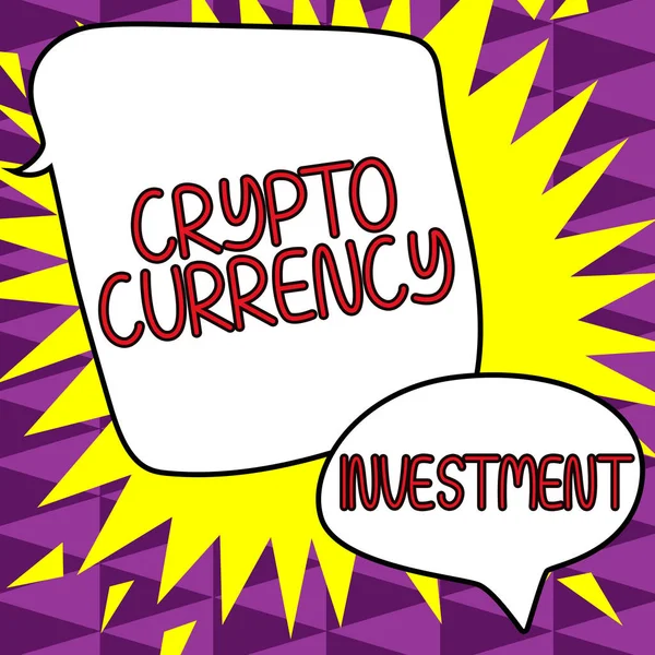 Text Zobrazující Inspiraci Crypto Currency Investment Word Trading Digital Currencies — Stock fotografie