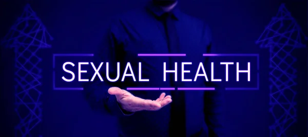 Szexuális Egészség Szó Egészségesebb Testre Kielégítő Szexuális Élet Pozitív Kapcsolatok — Stock Fotó