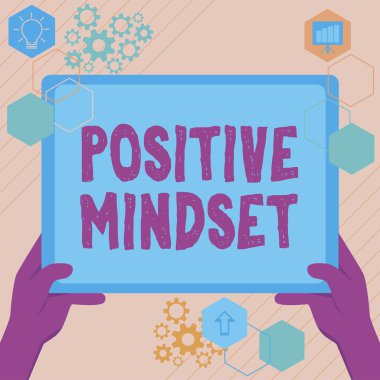 Kavramsal başlık Pozitif Düşünce, İş fikri zihinsel ve duygusal tutum iyi tarafından odaklanır