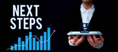 El yazısı metni Sonraki Adımlar, Şu anki bir planlama sonrasında yapılacak süreç konsepti numarası