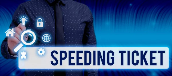 Εννοιολογική Απεικόνιση Speeding Ticket Επιχειρησιακή Επισκόπηση Ψυχολογική Δοκιμή Για Μέγιστη — Φωτογραφία Αρχείου