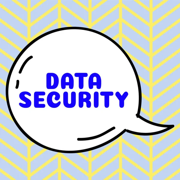 Texto Escritura Mano Seguridad Datos Idea Negocio Confidencialidad Cifrado Disco —  Fotos de Stock