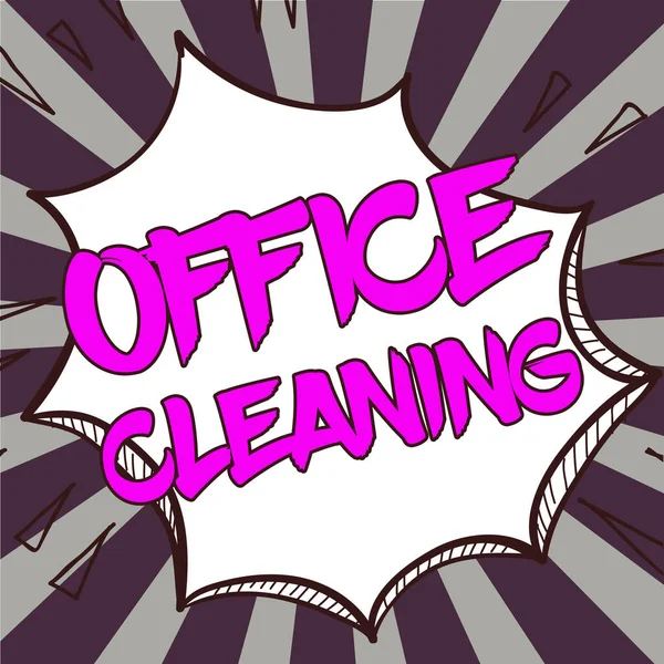 Εννοιολογική Οθόνη Office Cleaning Έννοια Που Σημαίνει Δράση Διαδικασία Καθαρισμού — Φωτογραφία Αρχείου