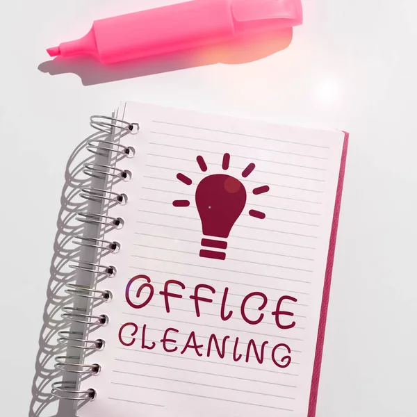Writing Displaying Text Office Cleaning Conceptual Photo Action Process Cleaning — Stock Photo, Image