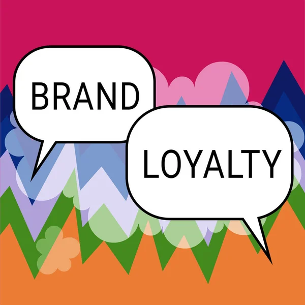 Conceptueel Bijschrift Brand Loyalty Business Idee Herhaal Aankoop Ambassadeur Beschermheer — Stockfoto