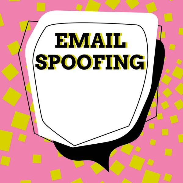 Почерк Тексту Email Spoofing Word Забезпечення Доступу Вмісту Облікового Запису — стокове фото