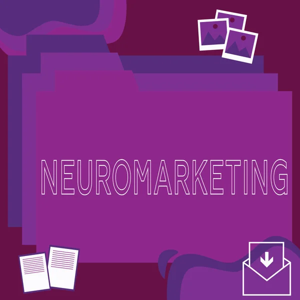 Teks Tulisan Tangan Neuromarketing Word Written Field Marketing Menggunakan Teknologi — Stok Foto