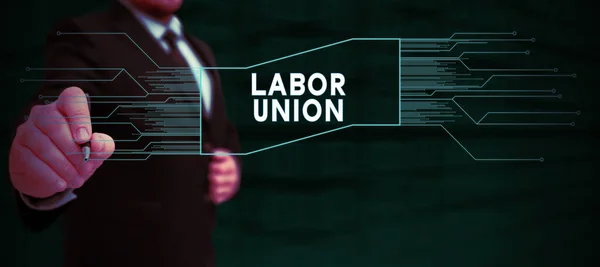 Labor Union 노동자의 권리와 관련된 규칙을 — 스톡 사진