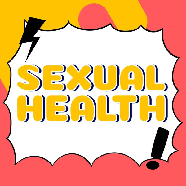 Inspirace Ukazující Znamení Sexuální Zdraví Obchodní Přehled Zdravější Tělo Spokojenost — Stock fotografie