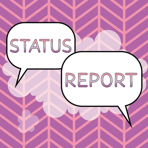 Status Report Business Concepts Update Situation Period Time — 스톡 사진