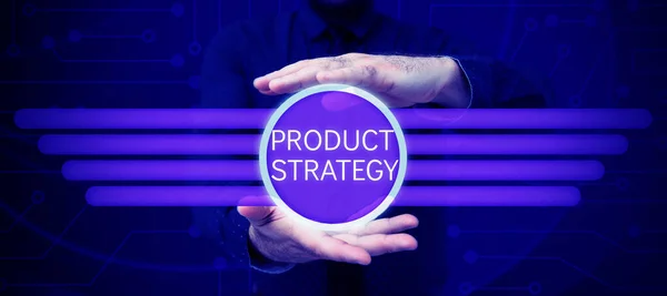 Rukopis Text Product Strategy Business Overview Dlouhodobý Plán Vývoje Úspěšné — Stock fotografie