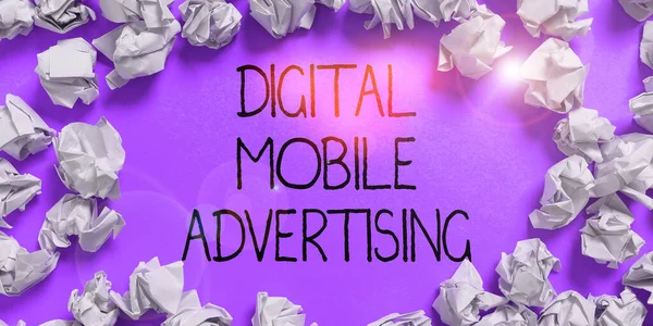 Inspiration Showing Sign Ψηφιακή Mobile Διαφήμιση Business Showcase Ψηφιοποιημένο Περιεχόμενο — Φωτογραφία Αρχείου