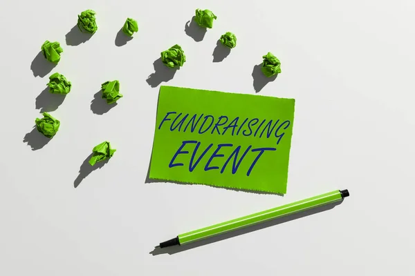 手書き署名募金イベント 原因のためにお金を集めることを目的としたビジネスアプローチキャンペーン — ストック写真