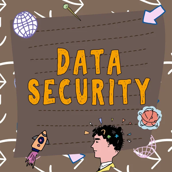 Yazısı Imzası Veri Güvenliği Vitrini Gizlilik Diski Şifreleme Yedekleme Parola — Stok fotoğraf