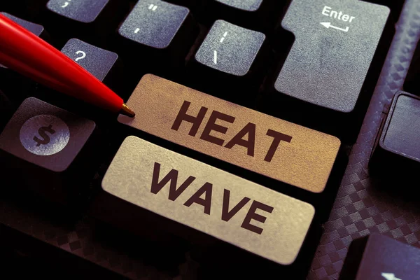 Konceptuel Visning Heat Wave Business Ide Længere Periode Med Unormalt - Stock-foto