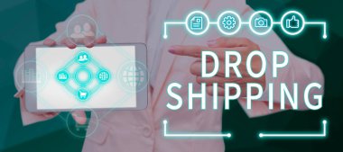 Tasarımsal görünüm bırakma nakliyesi, bir üreticinin ürünlerini perakendeciye değil de doğrudan müşteriye göndermek için kavramsal fotoğraf