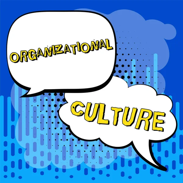 Organizational Culture Business Overview 사람들 집단내에서 어떻게 작용하는지에 — 스톡 사진