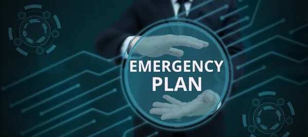 Text Showing Inspiration Emergency Plan Word Written Procedures Response Major — Stock Photo, Image