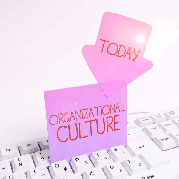 Handschrift Organizational Culture Business Benadering Van Studie Van Manier Waarop — Stockfoto