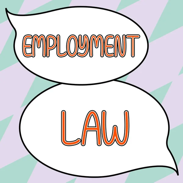 Handwriting text Employment Law, Conceptual photo deals with legal rights and duties of employers and employees