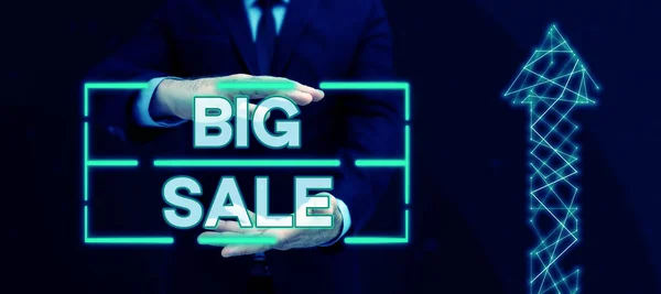 Konceptuální Displej Big Sale Word Written Putting Products High Discount — Stock fotografie