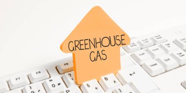 Metin başlığı sera gazı, iş fikri karbondioksit kızılötesi radyasyonu absorbe ederek sera etkisine katkıda bulunur