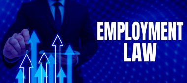 Esinlenme Hukuku, İnternet Konsepti 'ni gösteren metin, işveren ve çalışanların yasal hakları ve görevleriyle ilgilidir