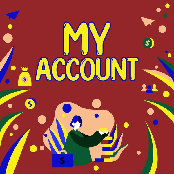 Account Concept Meaning Something Said Someones Somethings Account — стоковое фото